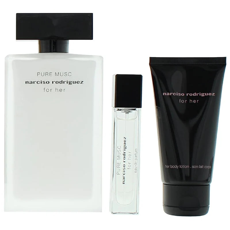 Narciso Rodriguez Pure Musc Eau de Parfum For Women – Gift Set (100ml + 50ml + 10ml)