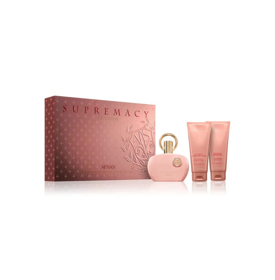 Afnan Supremacy Pink Eau de Parfum For Women – Gift Set (100ml + 100ml + 100ml)