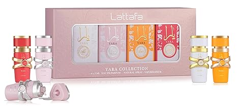 Lattafa Yara Collection 4×5ml EDP Gift Set – Yara, Yara Moi, Yara