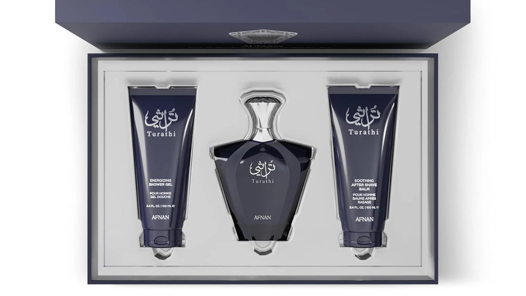 Afnan Turathi Blue Eau de Parfum For Men – Gift Set (90ml + 100ml + 100ml)
