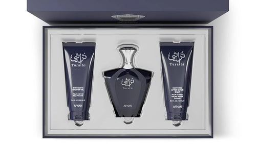 Afnan Turathi Blue Eau de Parfum For Men – Gift Set (90ml + 100ml + 100ml)