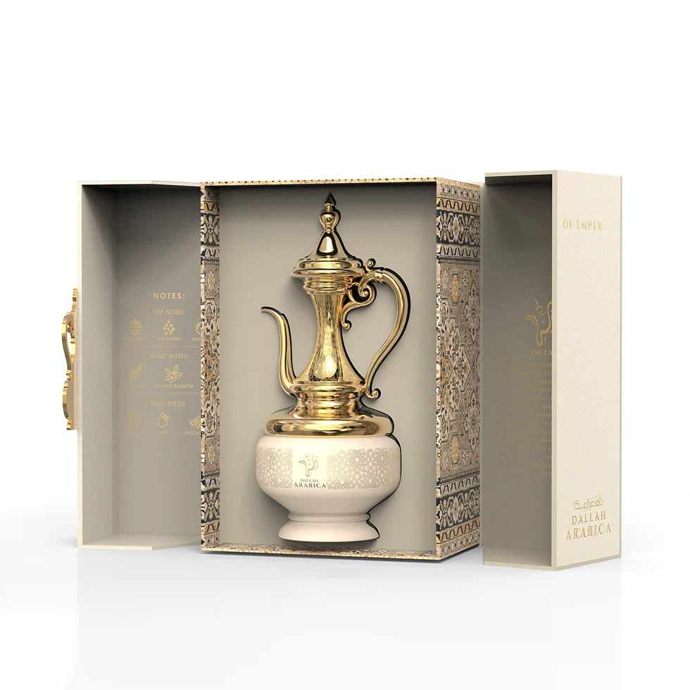 Le Chameau Dallah Arabica EDP 100ml gold bottle1
