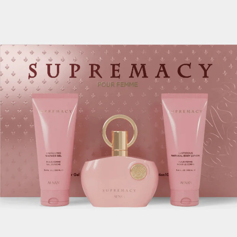 Afnan Supremacy Pink Eau de Parfum For Women – Gift Set (100ml + 100ml + 100ml)
