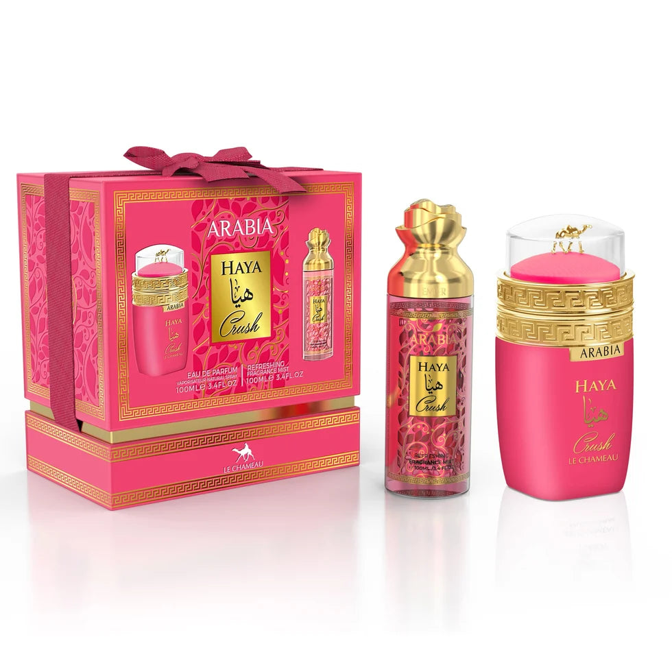 Le Chameau Arabia Haya Crush Eau De Parfum For Women – Gift Set (100ml + 100ml)