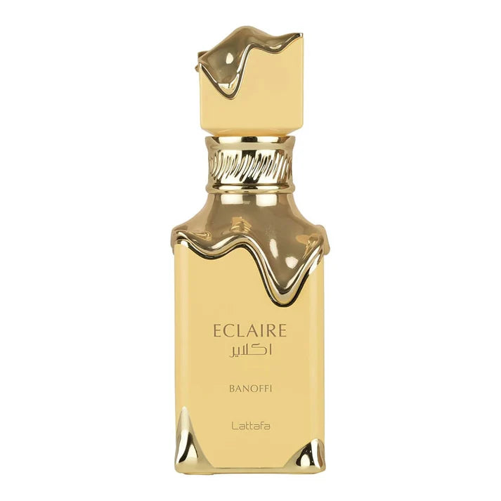 Lattafa Eclaire Banoffi Eau De Parfum 100ml unisex gourmand perfume bottle on shopacqua.com