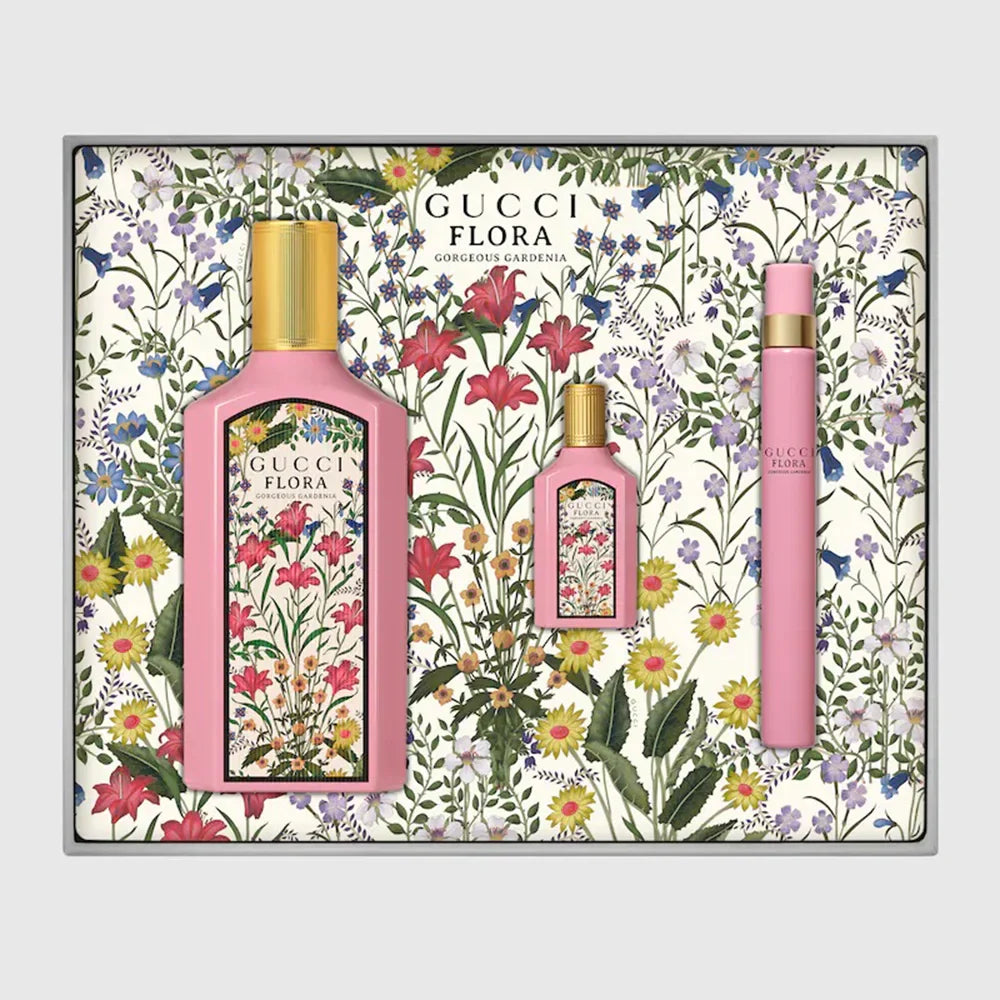 Gucci Flora Gorgeous Gardenia Eau de Parfum For Women – Gift Set (100ml + 10ml + 5ml)