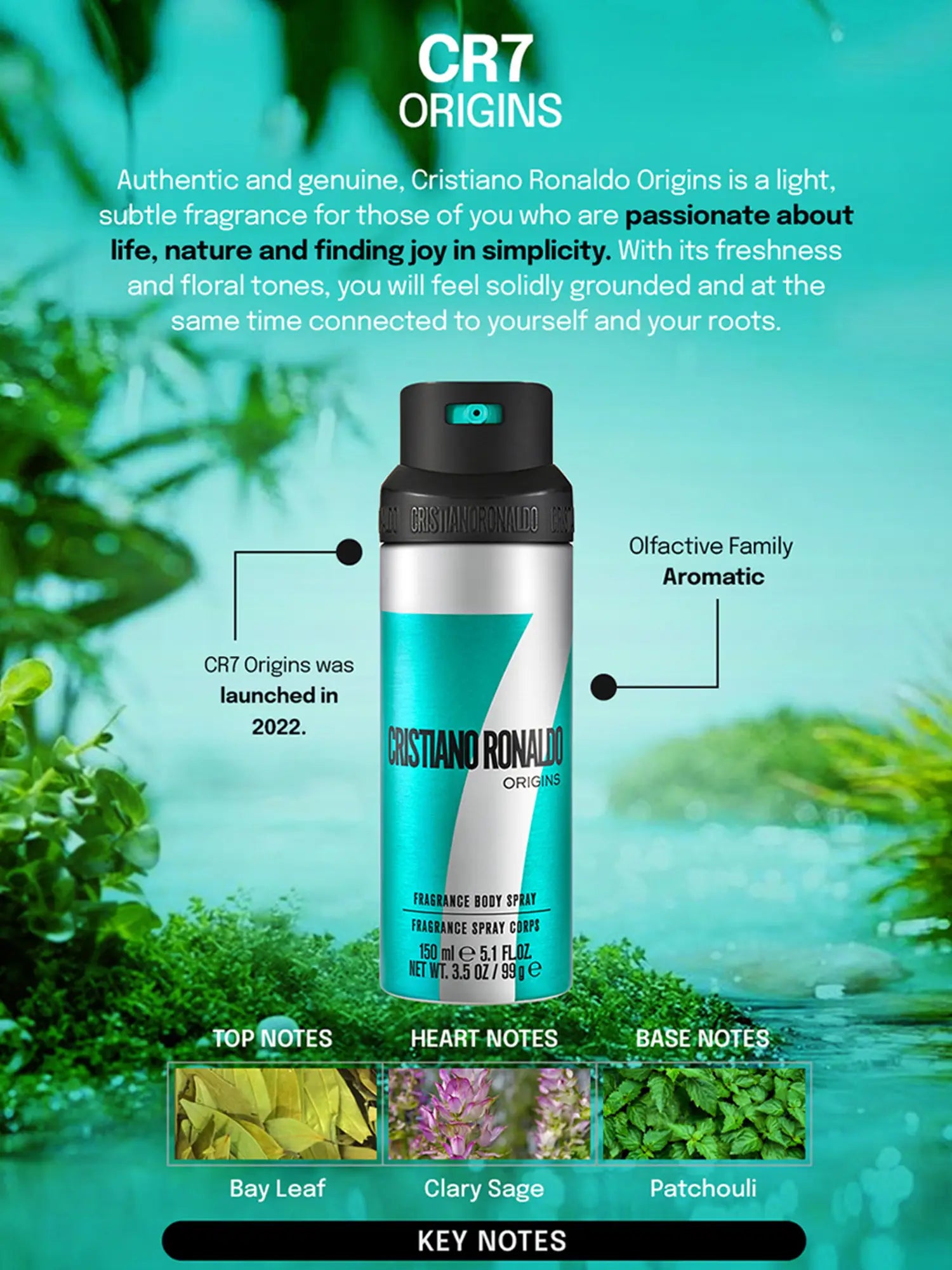 Cristiano Ronaldo Origins Body Spray For Men – 150ml
