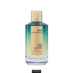 Premium 120ml unisex spray bottle of Mancera Aoud Lemon Mint perfume highlighting its heavy crystal design and gold magnetic cap.