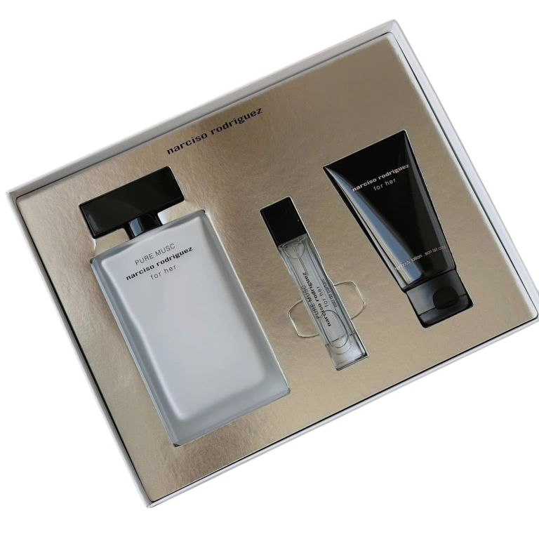 Narciso Rodriguez Pure Musc Eau de Parfum For Women – Gift Set (100ml + 50ml + 10ml)