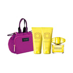 Versace Yellow Diamond Eau De Toilette For Women – Gift Set (90ml + 100ml + 100ml + Bag)