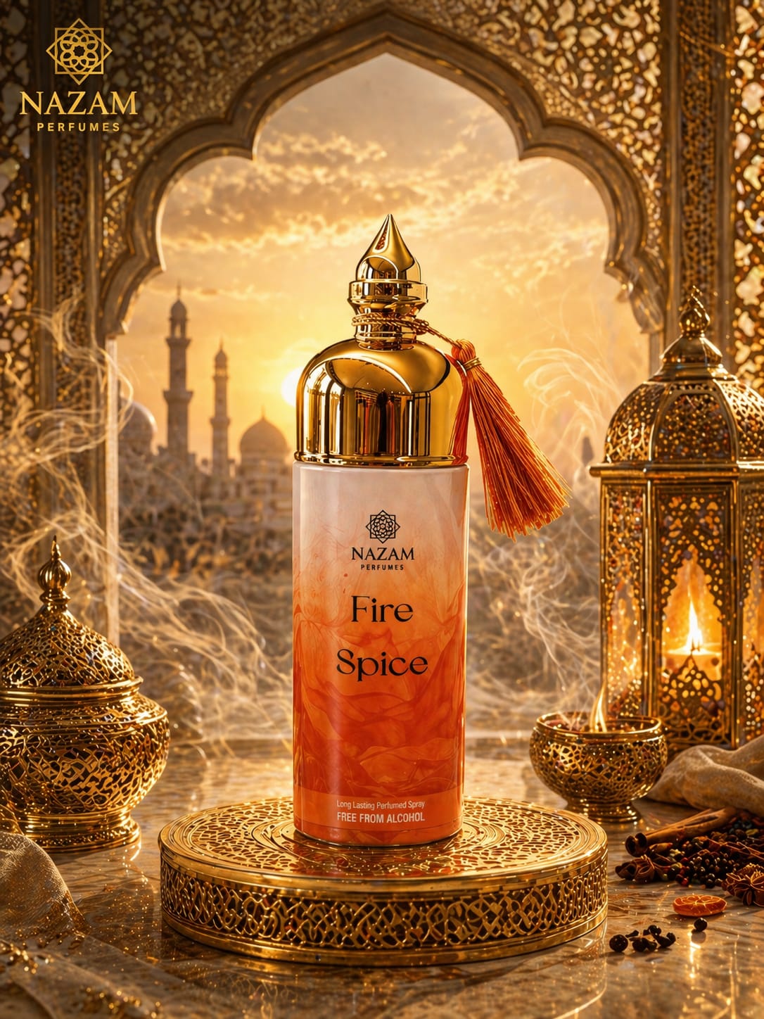 Nazam Perfumes Fire Spice Deodorant Spray – 165ml
