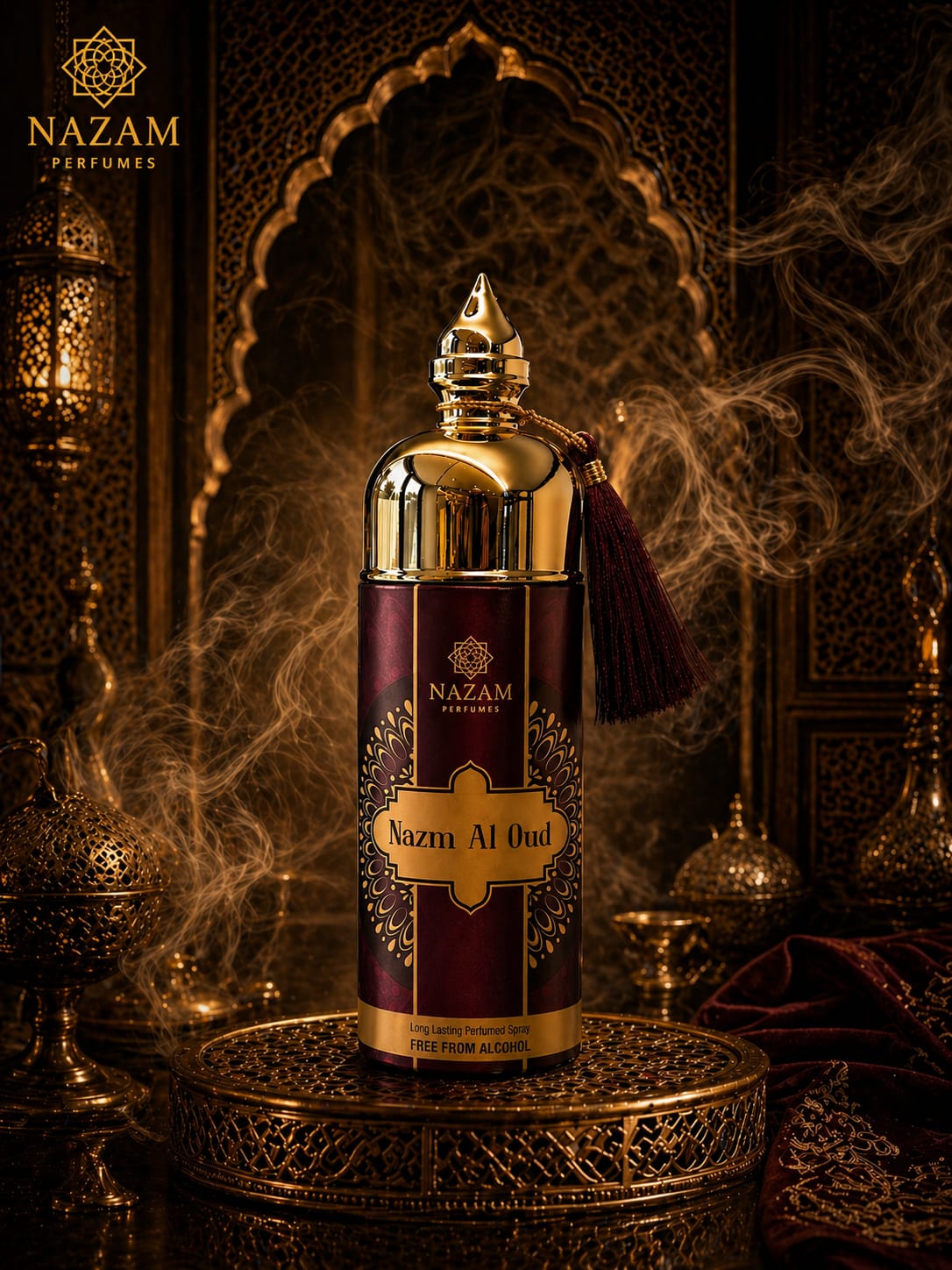 Nazam Perfumes Nazm Al Oud Deodorant Spray – 165ml