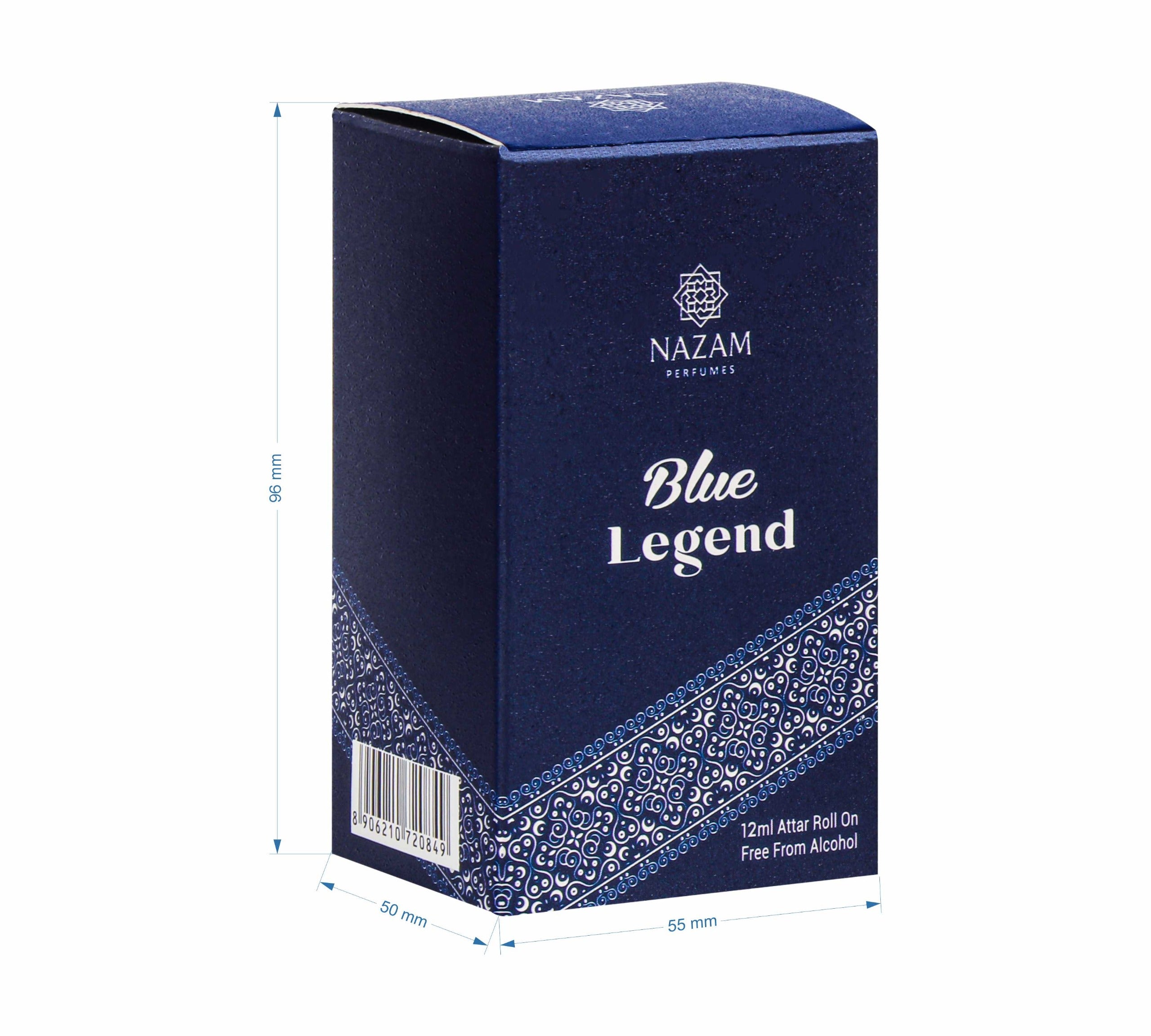 Nazam Perfumes Blue Legend Attar Roll On – 12ml