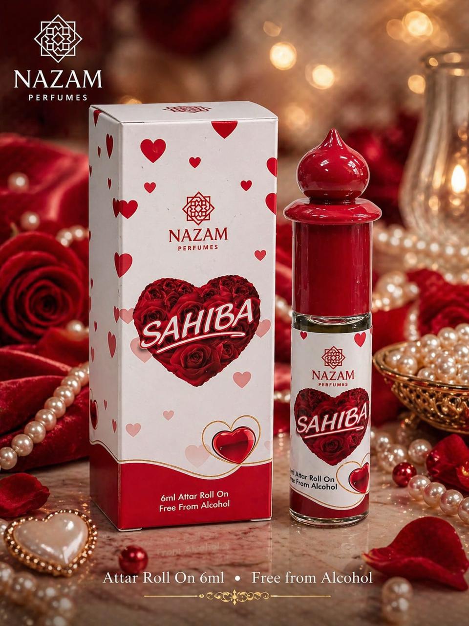 Nazam Perfumes Sahiba Attar Roll On – 6ml