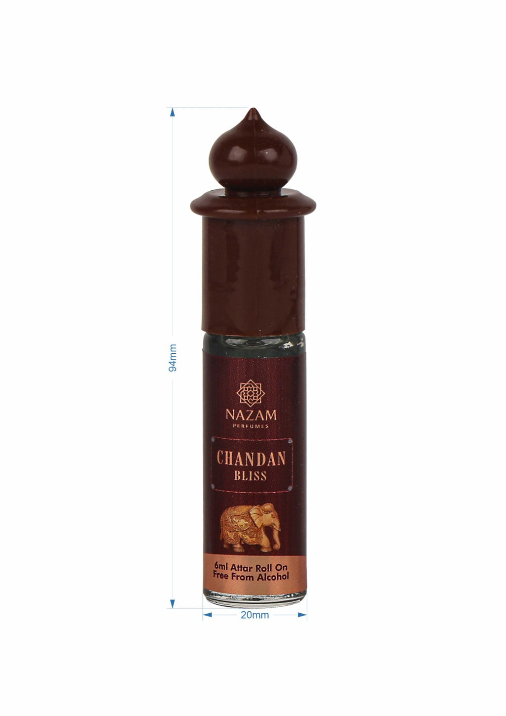 Nazam Perfumes Chandan Bliss Attar Roll On – 6ml