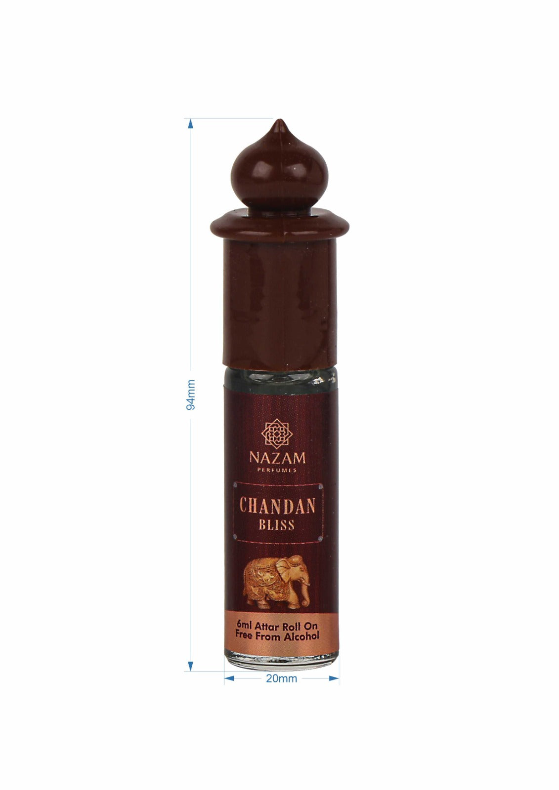 Nazam Perfumes Chandan Bliss Attar Roll On – 6ml