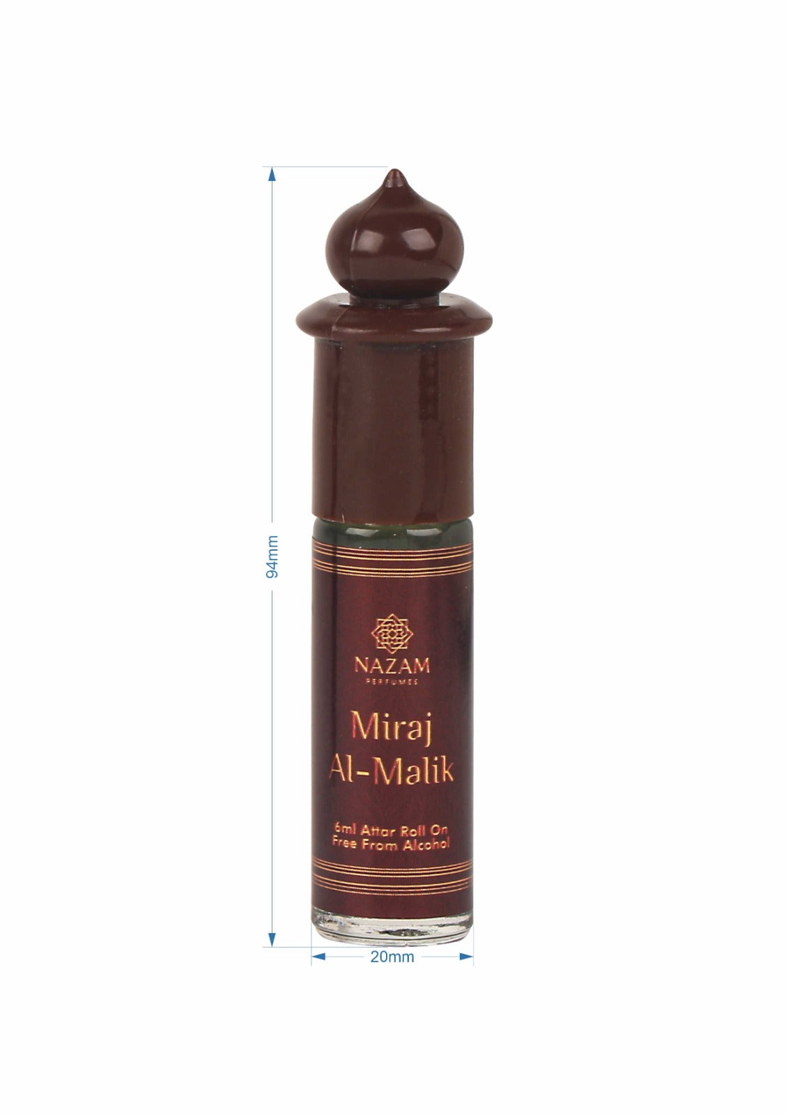 Nazam Perfumes Miraj Al-Malik Attar Roll On – 6ml