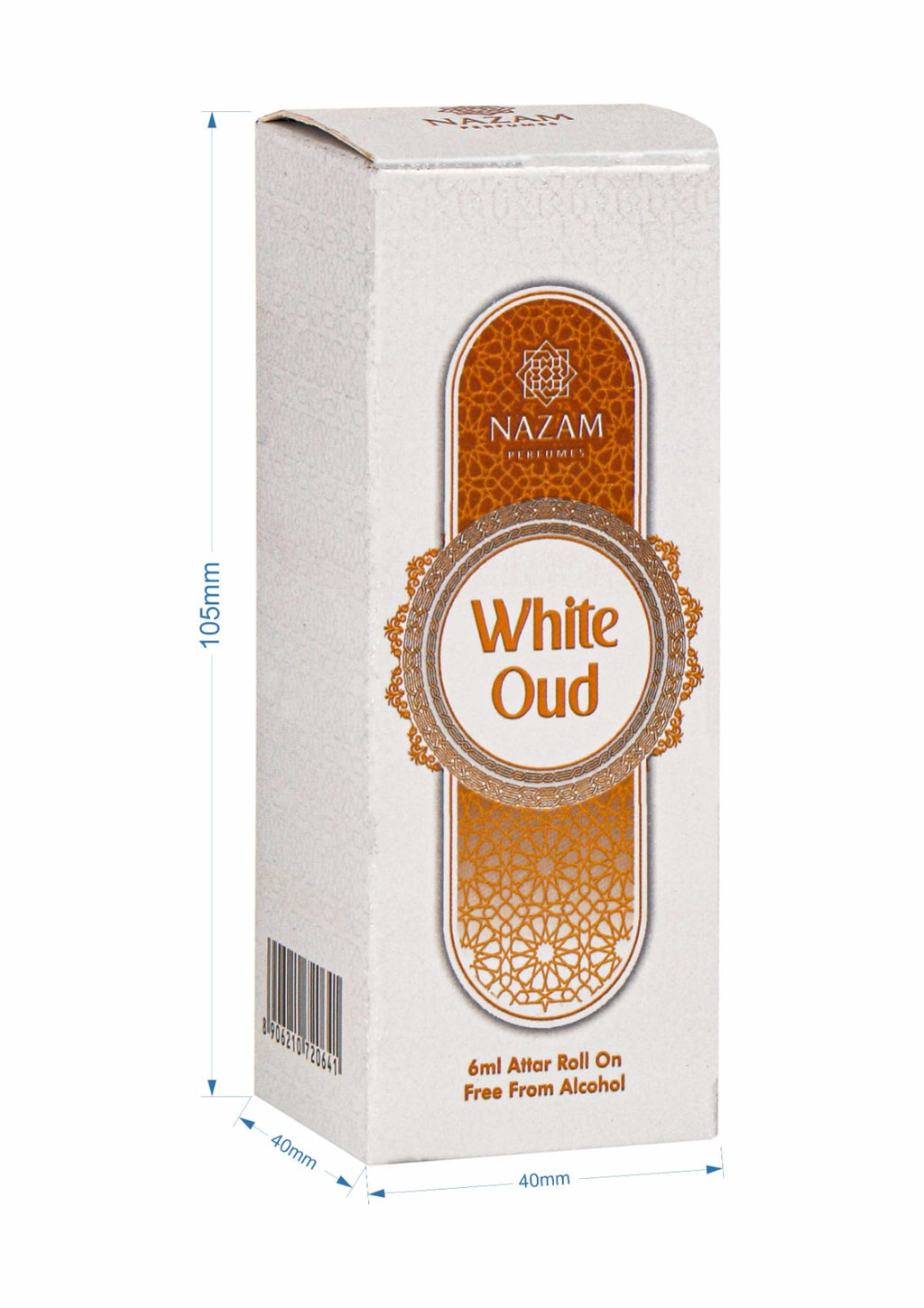 Nazam Perfumes White Oud Attar Roll On – 6ml