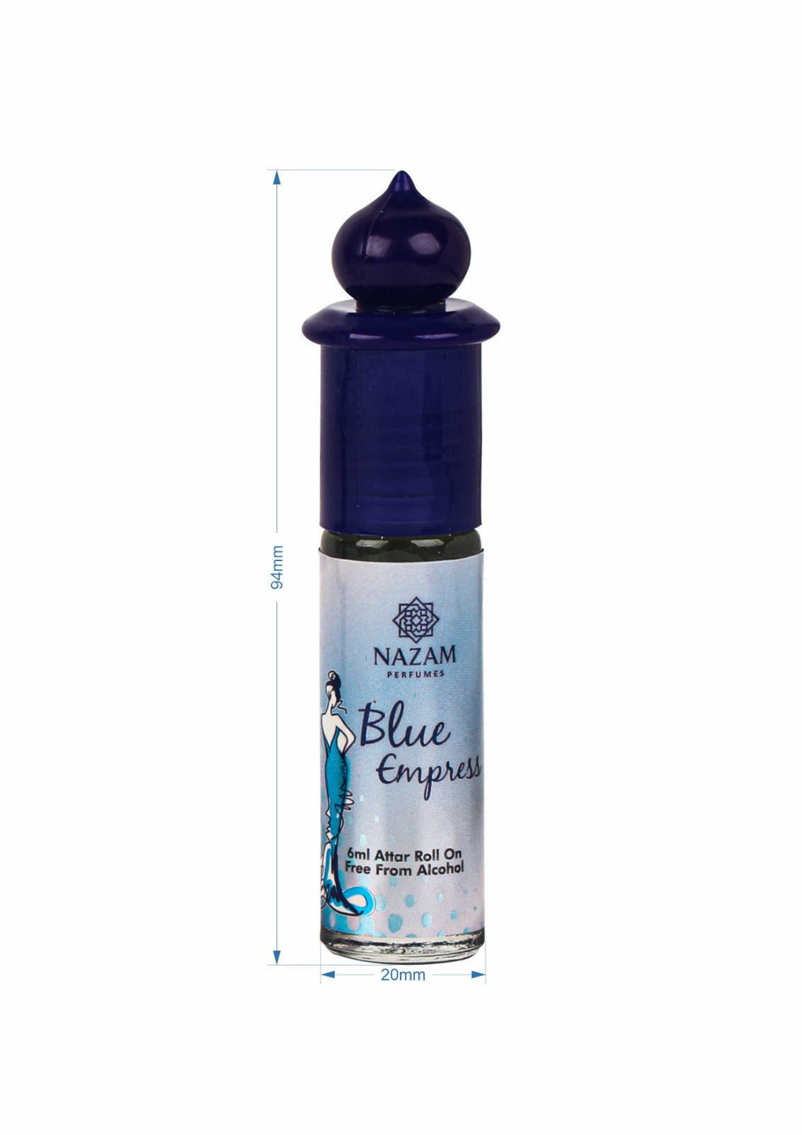 Nazam Perfumes Blue Empress Attar Roll On – 6ml