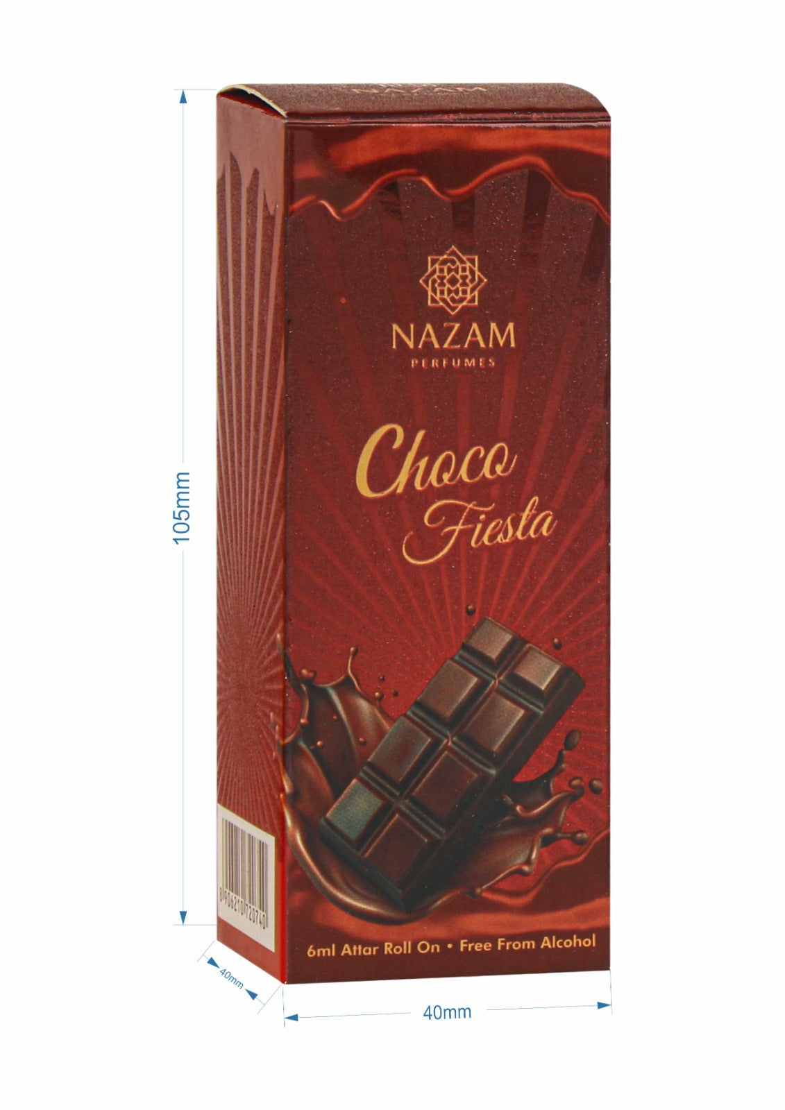 Nazam Perfumes Choco Fiesta Attar Roll On – 6ml