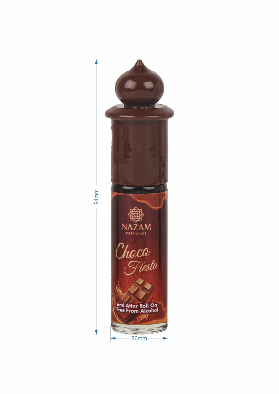Nazam Perfumes Choco Fiesta Attar Roll On – 6ml