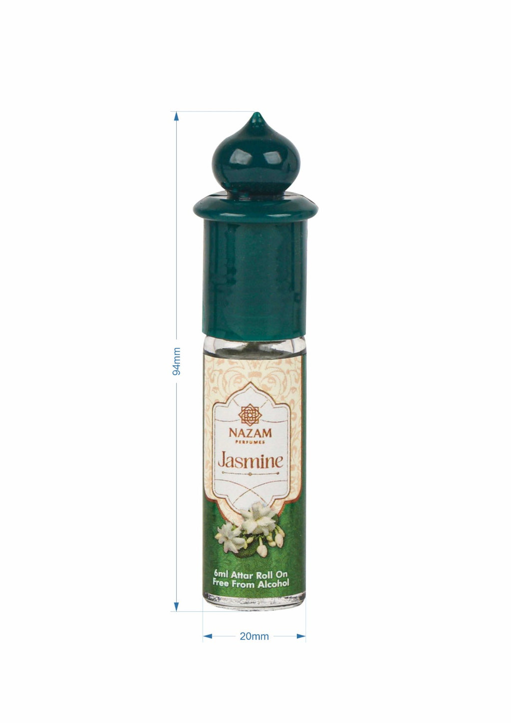 Nazam Perfumes Jasmine Attar Roll On – 6ml