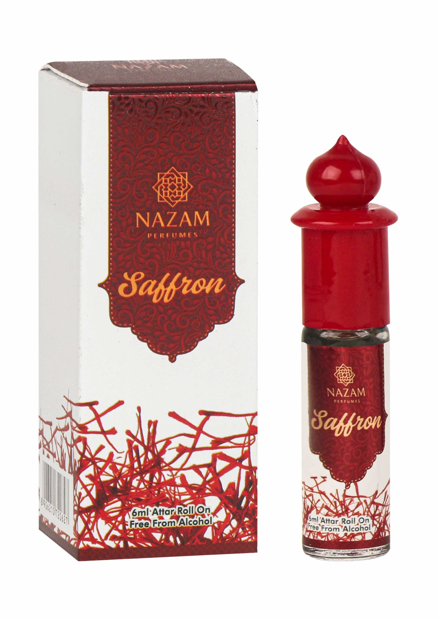 Nazam Perfumes Saffron Attar Roll On – 6ml