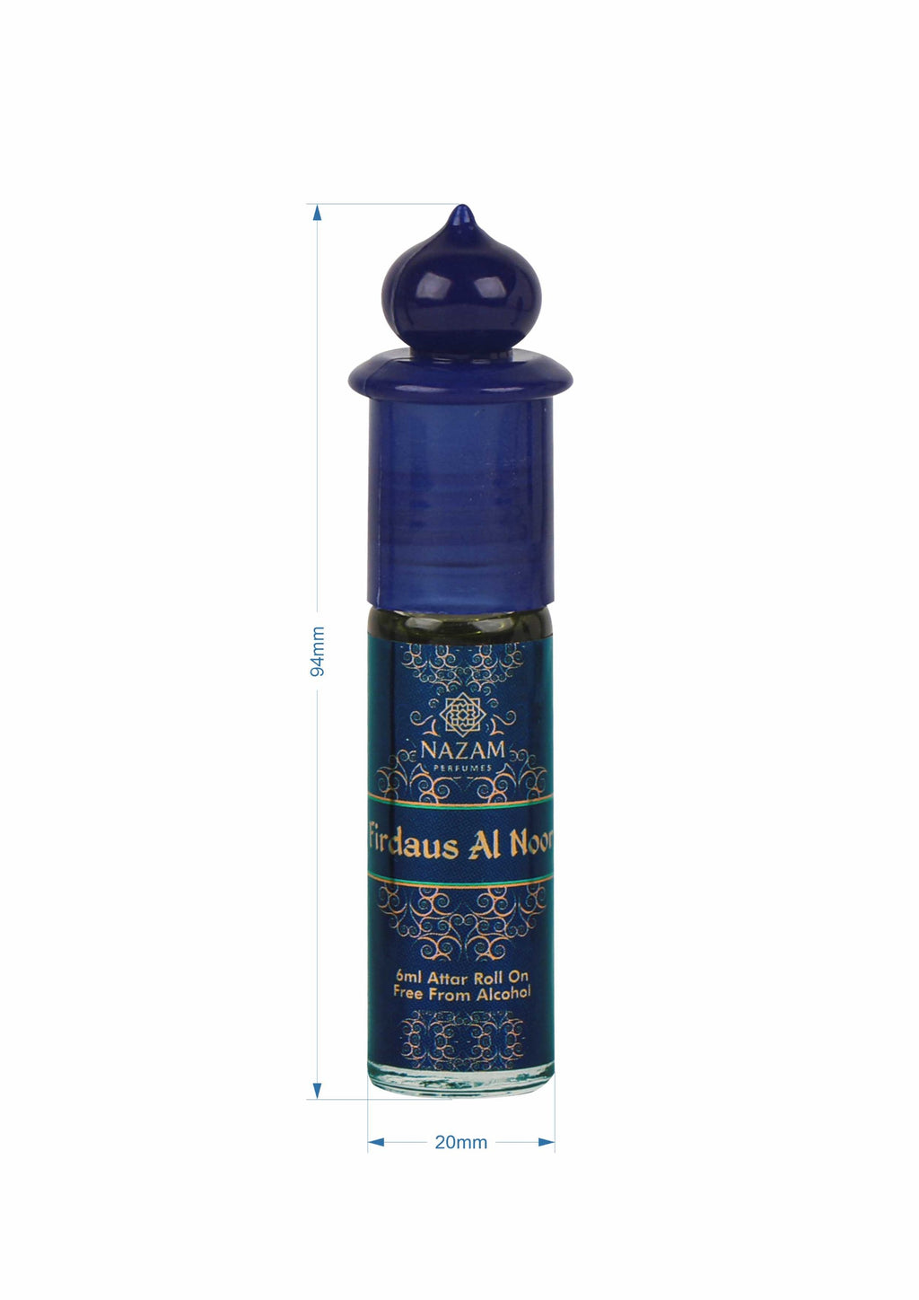Nazam Perfumes Firdaus Al Noor Attar Roll On – 6ml