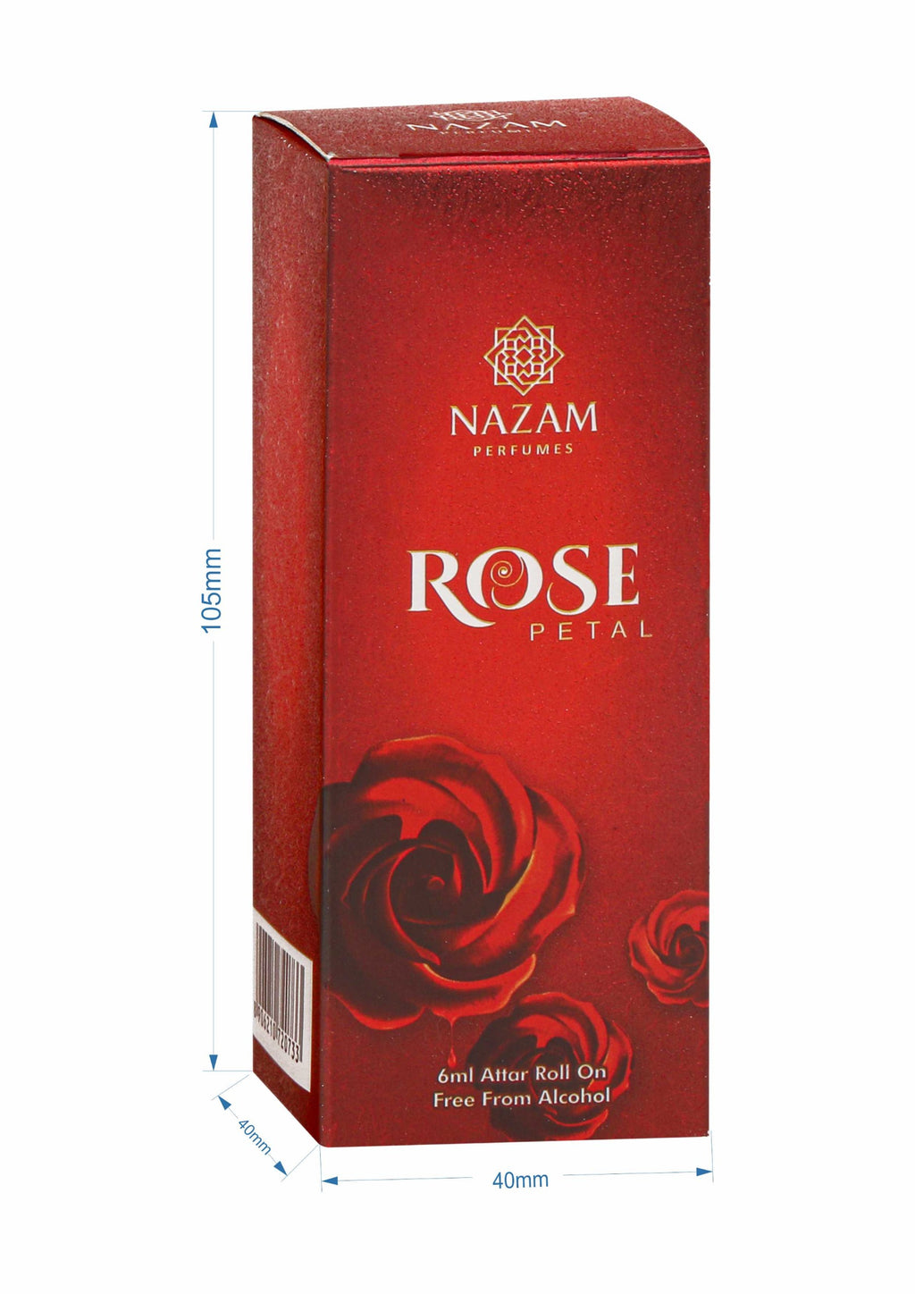 Nazam Perfumes Rose Petal Attar Roll On – 6ml