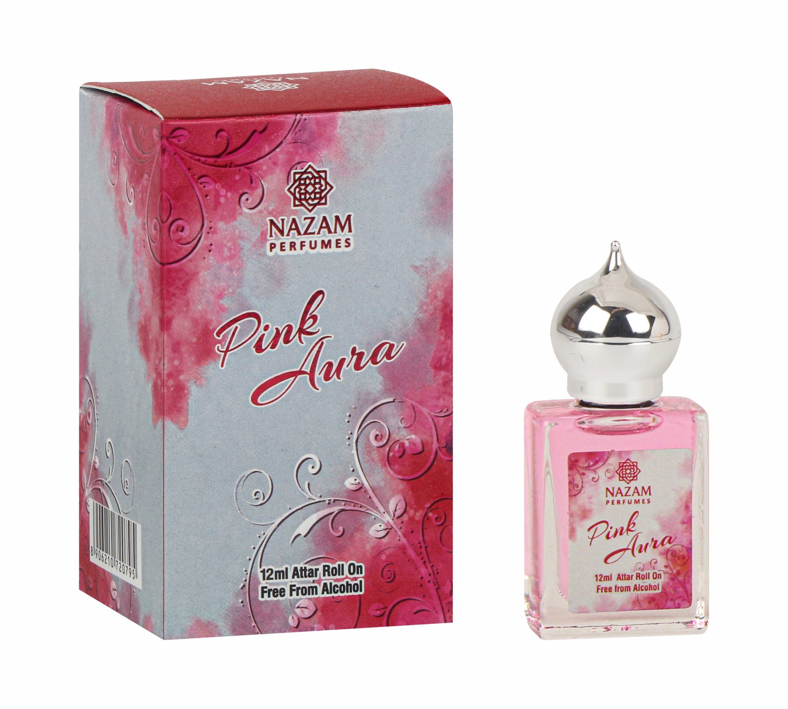 Nazam Perfumes Pink Aura Attar Roll On – 12ml