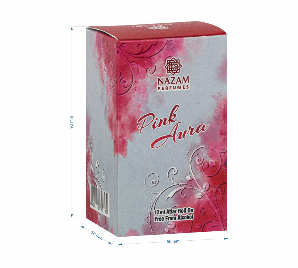 Nazam Perfumes Pink Aura Attar Roll On – 12ml