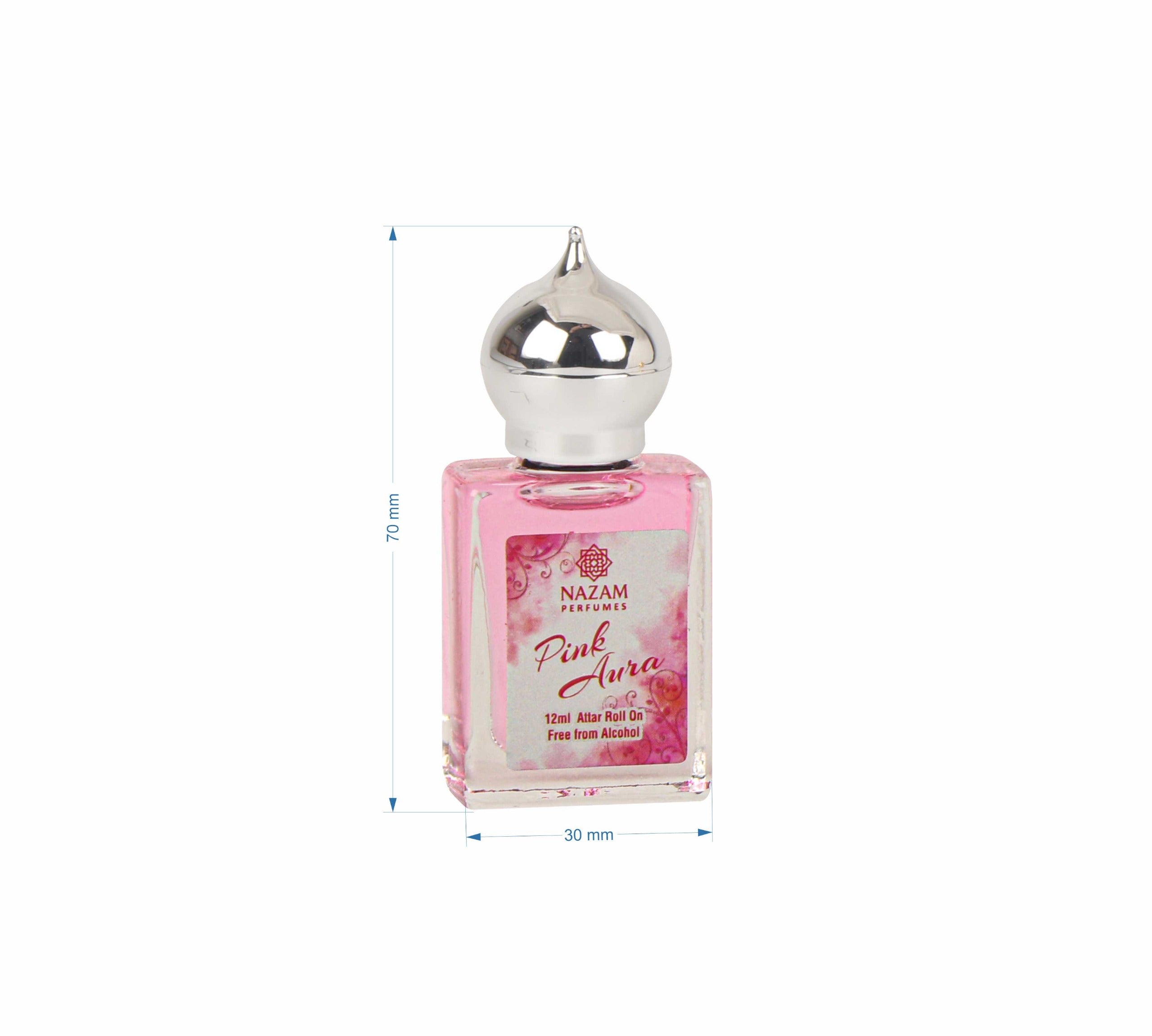 Nazam Perfumes Pink Aura Attar Roll On – 12ml
