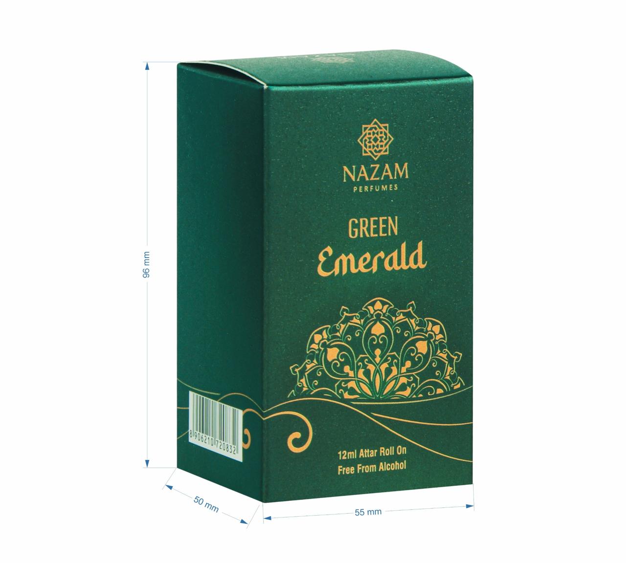 Nazam Perfumes Green Emerald Attar Roll On – 12ml