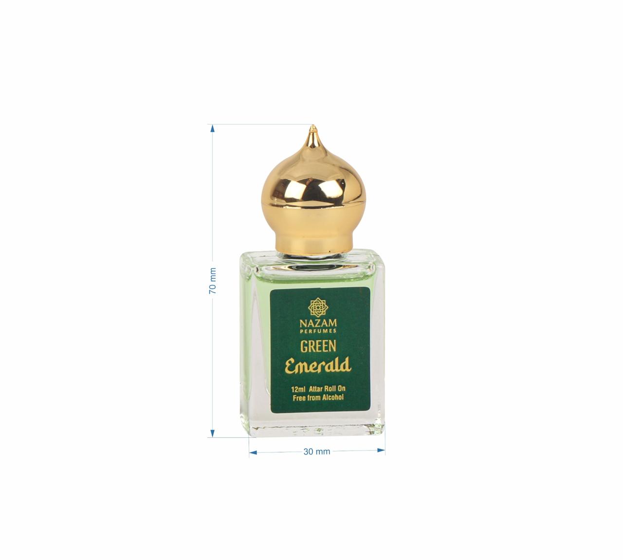 Nazam Perfumes Green Emerald Attar Roll On – 12ml