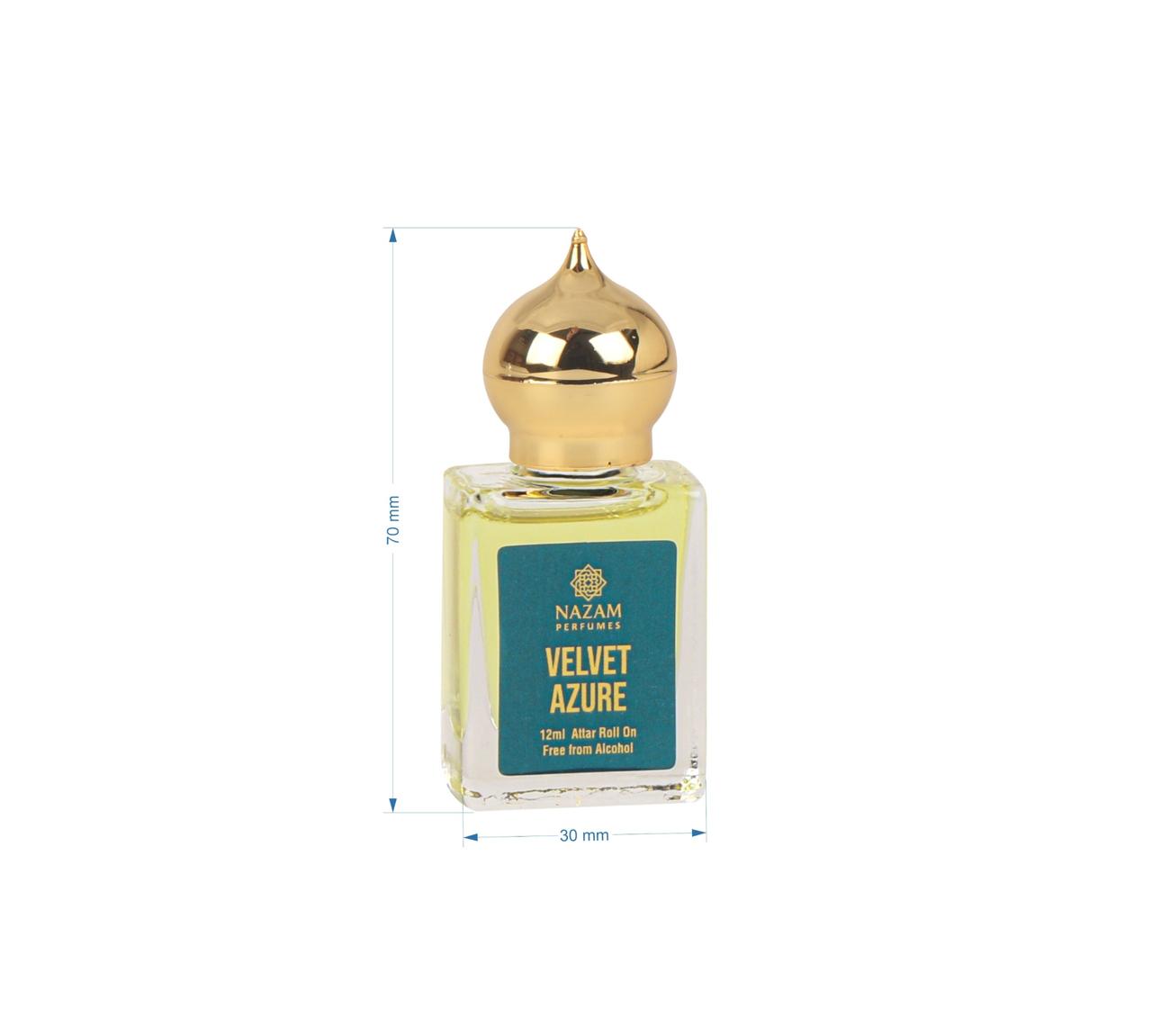 Nazam Perfumes Velvet Azure Attar Roll On – 12ml