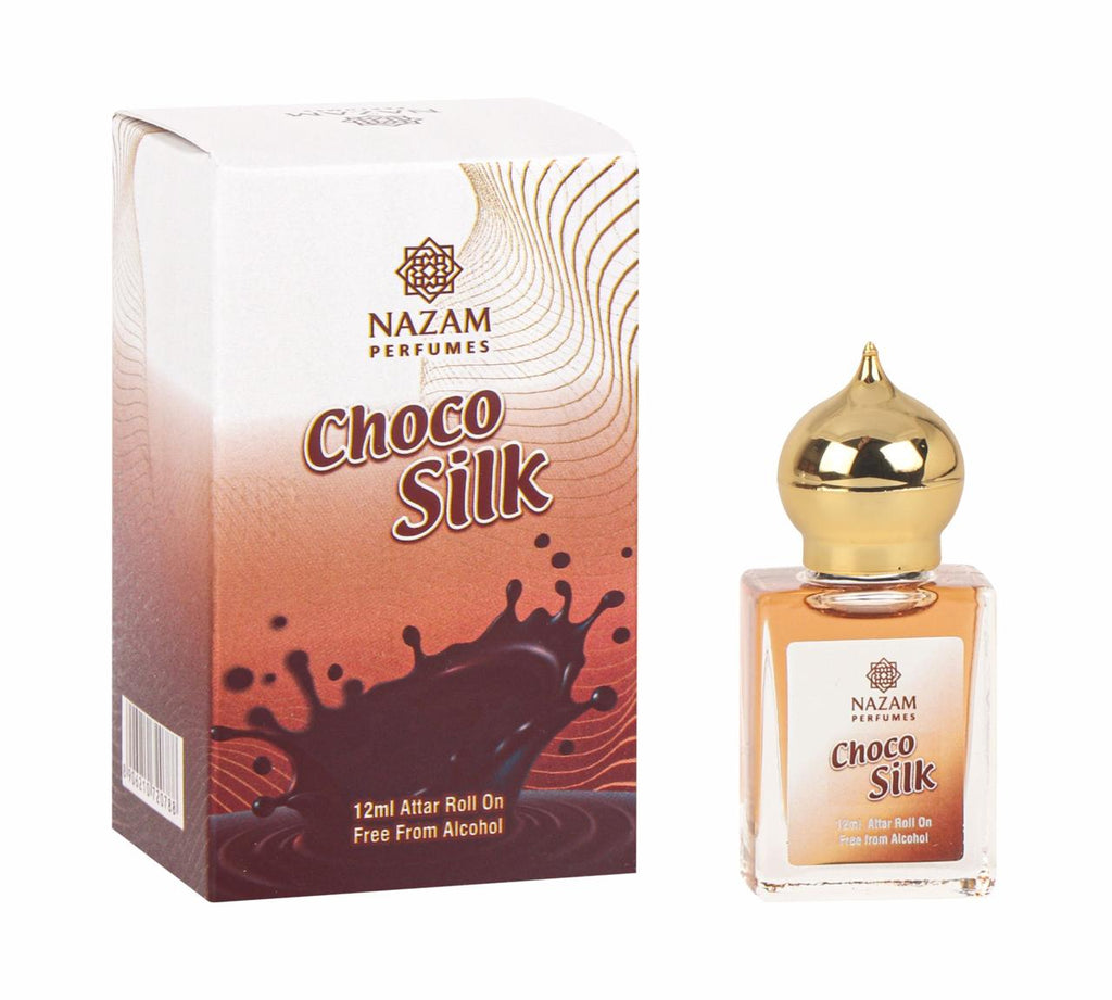 Nazam Perfumes Choco Silk Attar Roll On – 12ml
