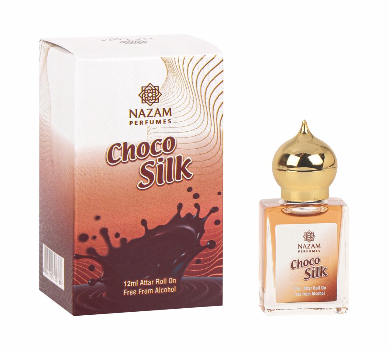 Nazam Perfumes Choco Silk Attar Roll On – 12ml