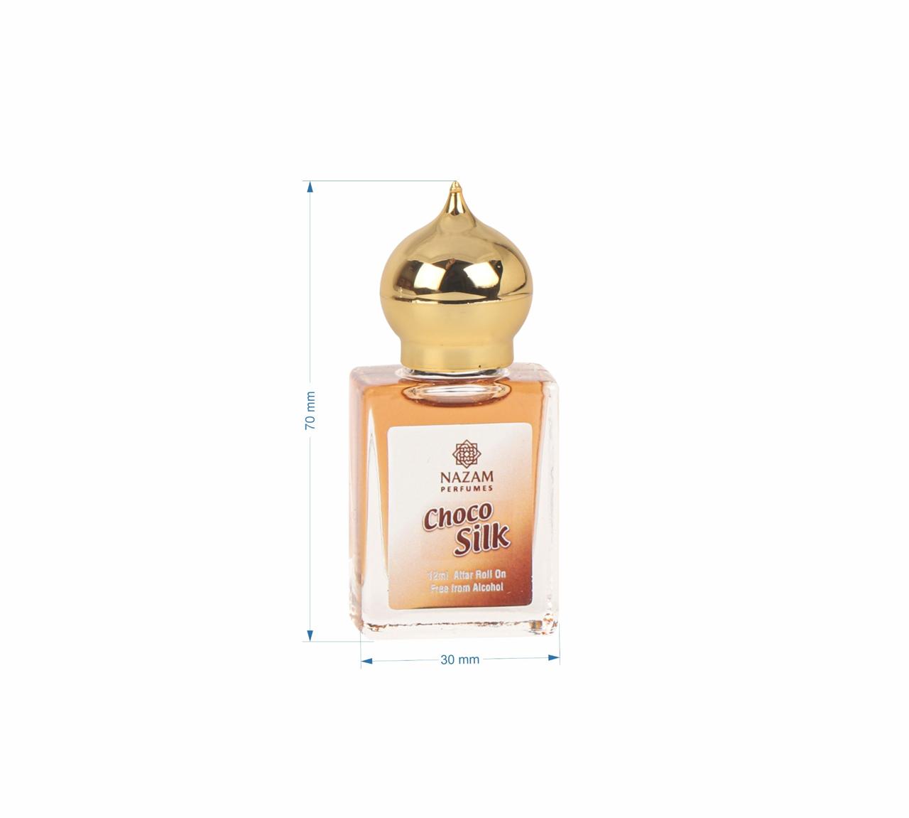Nazam Perfumes Choco Silk Attar Roll On – 12ml