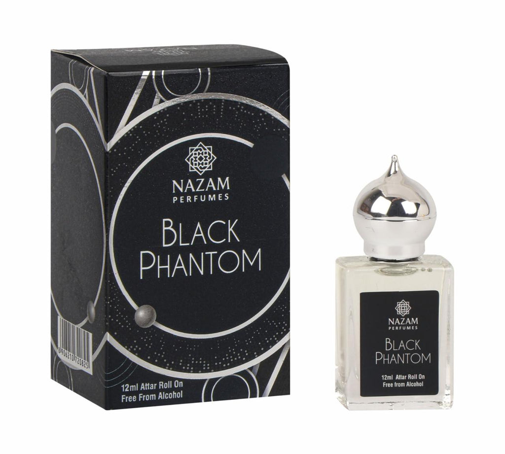 Nazam Perfumes Black Phantom Attar Roll On – 12ml