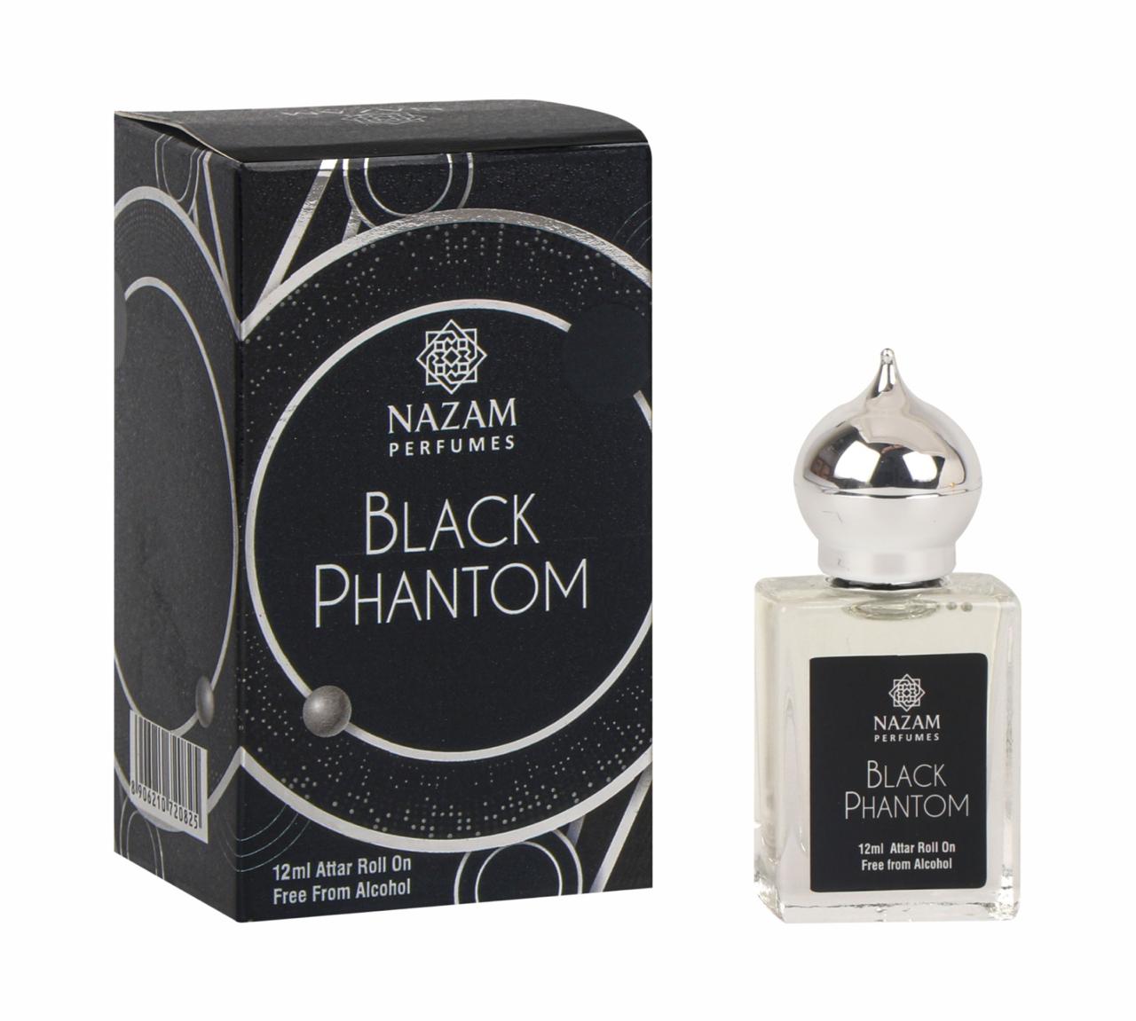 Nazam Perfumes Black Phantom Attar Roll On – 12ml