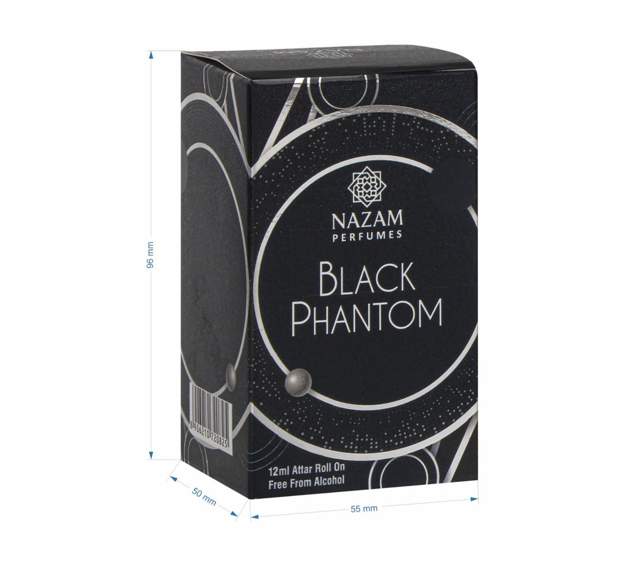 Nazam Perfumes Black Phantom Attar Roll On – 12ml