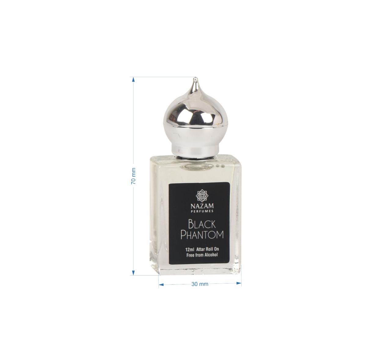 Nazam Perfumes Black Phantom Attar Roll On – 12ml
