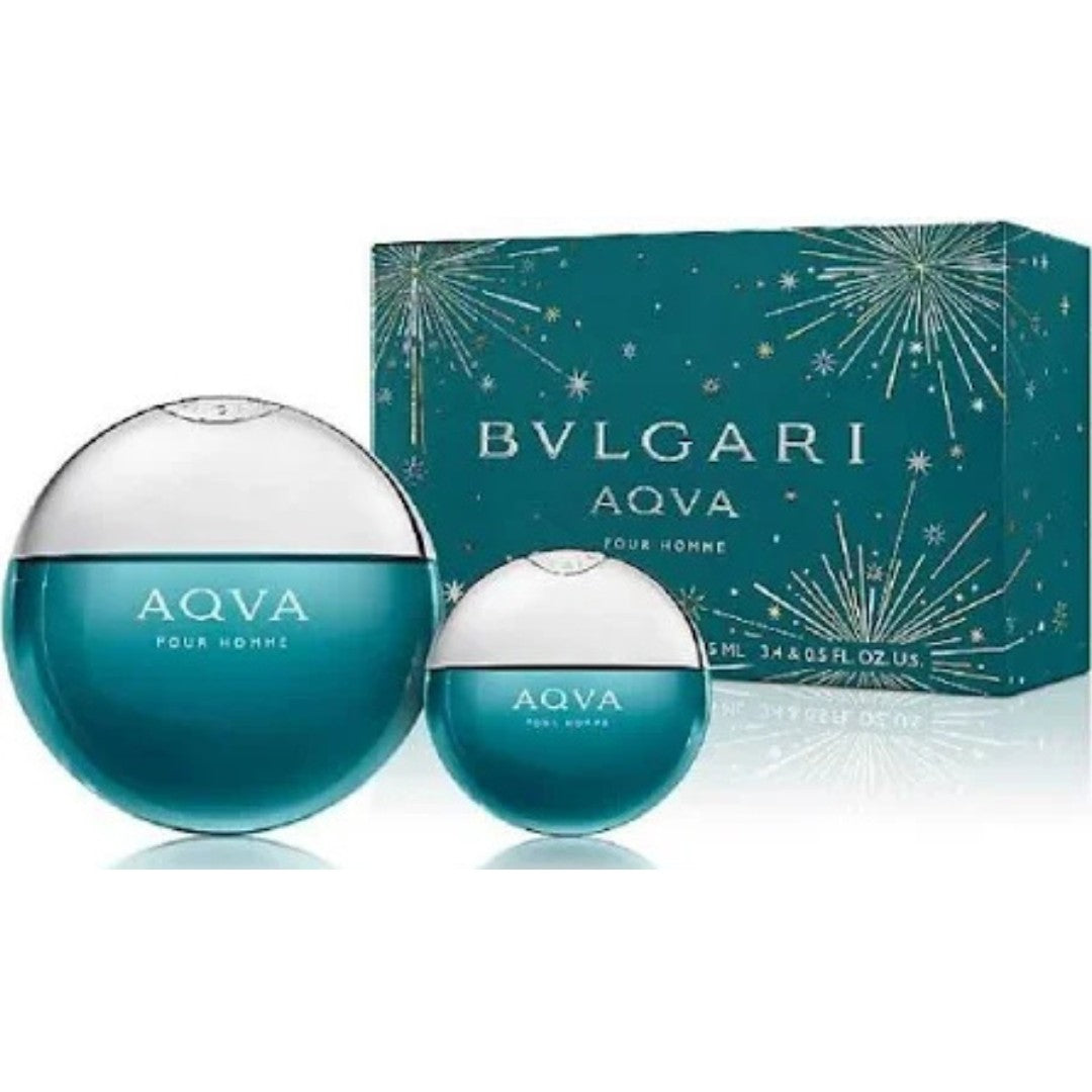 Bvlgari Aqva Pour Homme Eau De Toilette For Men – Gift Set (100ml + 15ml)