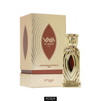 Zimaya Al Maha Gold 20ml Concentrated Perfume Oil heavy metallic ornate bottle and luxury retail presentation box on ShopAcqua.com