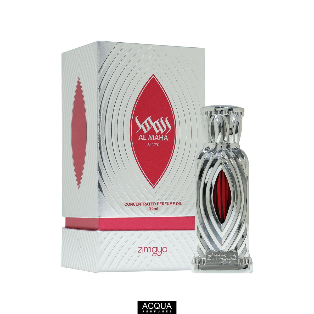 Zimaya Al Maha Silver Concentrated Perfume Oil Unisex - 20ml