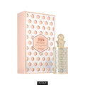 Zimaya Nojoum 18ml Concentrated Perfume Oil elegant metallic bottle and luxury retail presentation box on ShopAcqua.com
