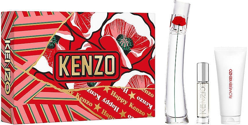 Kenzo Flower By Kenzo Eau De Parfum For Women – Gift Set (100ml + 10ml + 75ml)