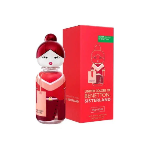 United Colors of Benetton Sisterland Red Rose Eau De Toilette For Women – 80ml