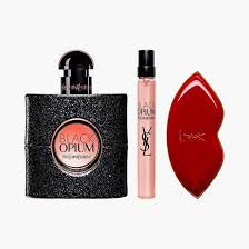 YSL Black Opium Eau De Parfum For Women – Gift Set (50ml + 10ml + Lips Mirror)