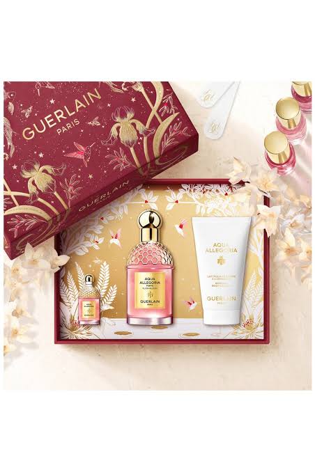 Guerlain Aqua Allegoria Florabloom Forte EDP Gift Set For Women – 75ml + 7.5ml + Body Lotion